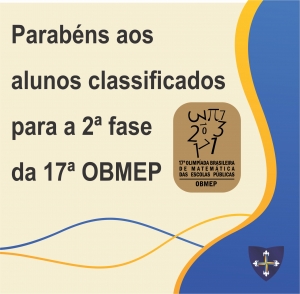 Classificados para a 2ª fase da OBMEP